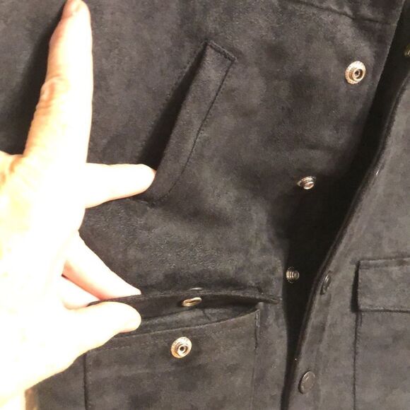 NWOT Kenneth Cole Toddler 2T Black Faux Snap Up Lined Jacket - Picture 2 of 6